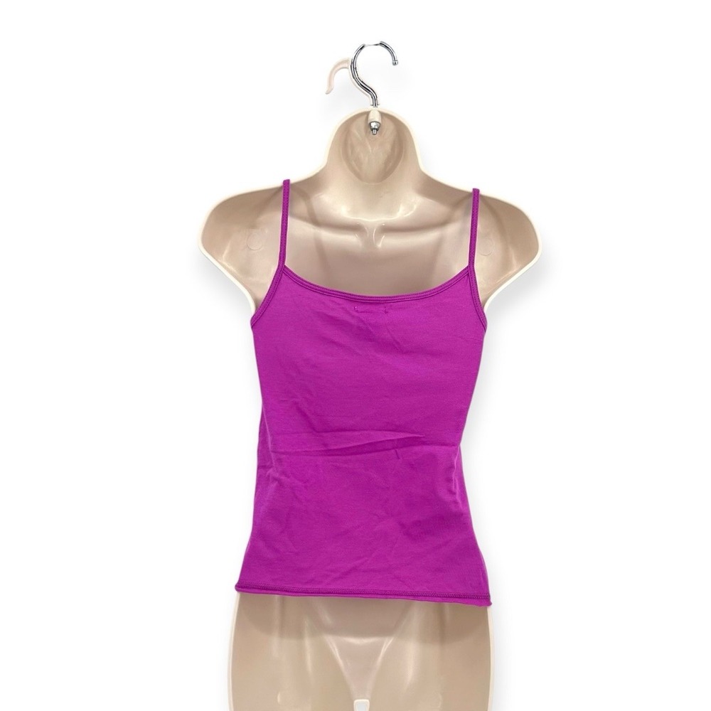 Vintage Y2K Old Navy Tiny Fit Ruched Cami Tank Top Women's Small Pink NWT - Picture 4 of 9